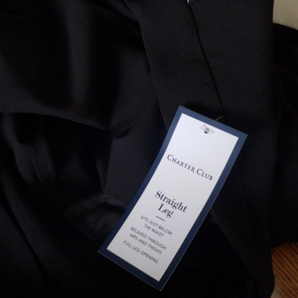 Charter club plus size straight leg black pants - Picture 6 of 8